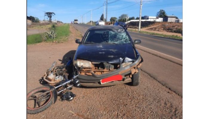 Pinhão – Jovem de 15 anos se envolve em acidente na PR 170